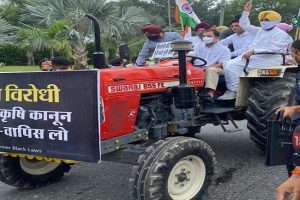 Farmers Protest: किसानों के समर्थन में ट्रैक्टर चलाकर संसद पहुंचे राहुल गांधी, तो लोगों ने लगाई क्लास, कहा बैल पर बैठ कर भी तो…