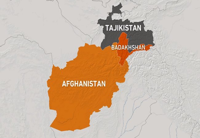 Afghanistan And Tajikistan map