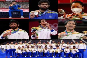 Delhi: टोक्यो से वापस लौटा भारतीय ओलंपिक दल, ढोल-नगाड़े से हुआ स्वागत, अशोका होटल में सम्मान समारोह