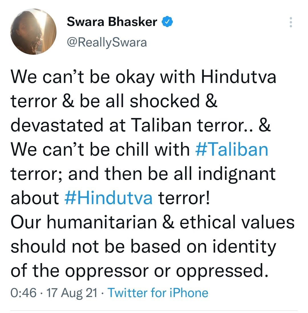 Swara tweet