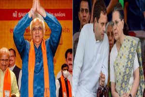 Gujarat: BJP ने भूपेंद्र पटेल को बनाया गुजरात का नया CM, कांग्रेस को लगी मिर्ची, ट्वीट कर साधा निशाना पर नहीं जुटाए पाए समर्थन
