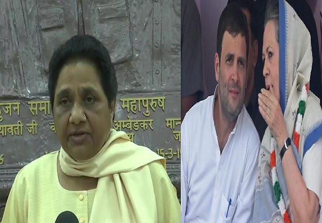 Mayawati and Sonia Rahul