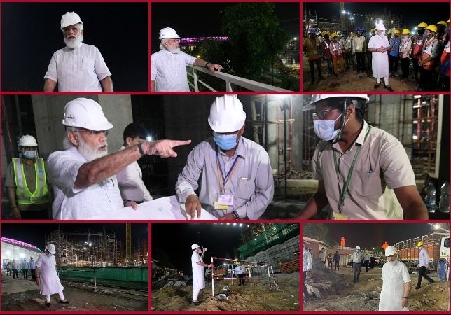 Photos: अमेरिका से लौटते ही नए संसद भवन के Construction Site पर पहुंचे PM Modi, तस्वीरें वायरल