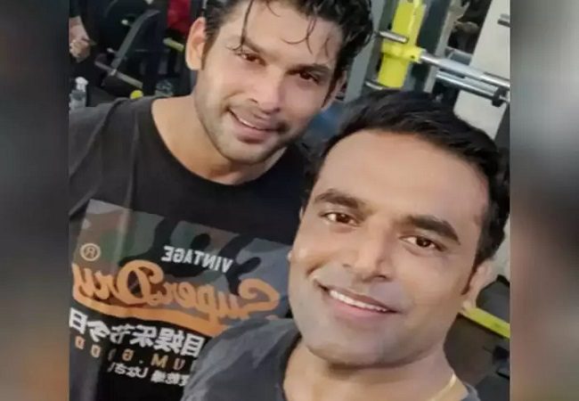 siddharth Shukla and his trainer