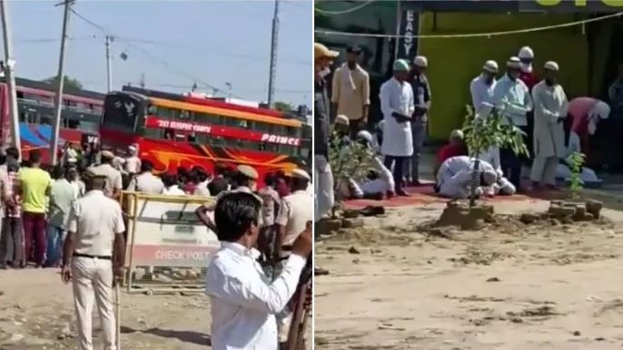 Gurugram: गुरुग्राम में खाली जमीन पर नमाज पढ़ने पर विवाद, हिंदू संगठनों ने नारे लगाकर किया विरोध