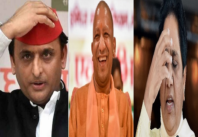 Akhilesh, Mayawati and Yogi
