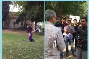 Rajasthan: कॉलेज लॉन में नमाज पढ़ने पर हंगामा, विरोध में छात्रों ने पढ़ी हनुमान चालीसा…ये है पूरा माजरा (वीडियो)
