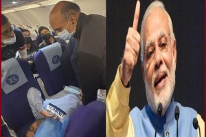 फ्लाइट में यात्री की तबीयत खराब होने पर केंद्रीय मंत्री ने किया इलाज, PM मोदी ने तारीफ कर लिखा, मेरे सहयोगी…