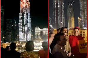 Burj Khalifa: बुर्ज खलीफा पर दिखे रणवीर सिंह तो खुशी से झूम उठी दीपिका पादुकोण, यहां देखें Video था दीपिका पादुकोण का रिएक्शन
