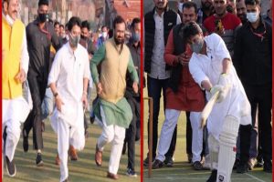 Jyotiraditya Scindia Cricket: ‘मैदान में दौड़, हाथ में बल्ला’, स्टेडियम में ज्योतिरादित्य सिंधिया का अलग अंदाज, यहां देखें Video