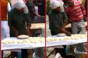 UP: मेरठ में एक समारोह के लिए रोटियां बनाते हुए उन पर थूक रहे नौशाद का वीडियो वायरल