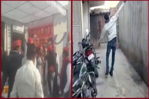 Video: हापुड़ में सपा-RLD कार्यकर्ताओं के बीच हुई हाथापाई, टोपी फेंक कार्यकर्ता ने निकाली अपनी भड़ास
