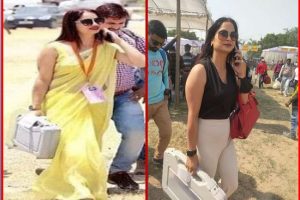 UP Election 2022: कभी पीली साड़ी पहनकर लोगों को कायल करने वालीं रीना द्विवेदी ने बदला गेटअप, उनका नया अवतार देख लोग हुए मंत्रमुग्ध