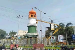 Nationalism: गुंटूर के विवादित जिन्ना टावर को तिरंगे के रंग में रंगा गया, अब फहराया जाएगा राष्ट्रध्वज भी