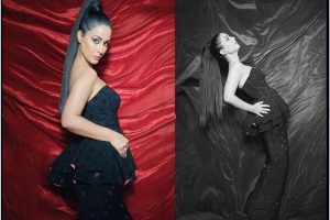 In Pics: हिना खान ने ब्लैक फ्रील जंपसूट में दिए Stylish Look, देखें Photos