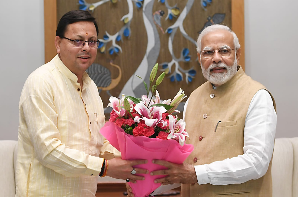 CM Dhami and PM Modi