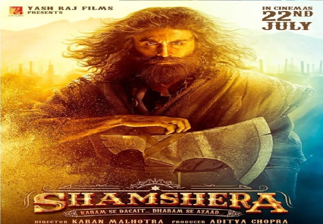 Shamshera: रिलीज हुआ रणबीर की इंटेंस फिल्म शमशेरा का पोस्टर, खतरनाक डाकू के किरदार में दिखे एक्टर