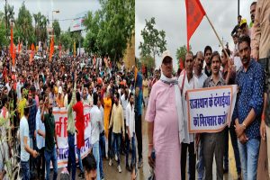Rajasthan: कन्हैयालाल की हत्या के खिलाफ आक्रोश रैली में इकठ्ठा हुए हजारों भगवाधारी, सबकी एक ही मांग “कातिलों को फांसी दो”