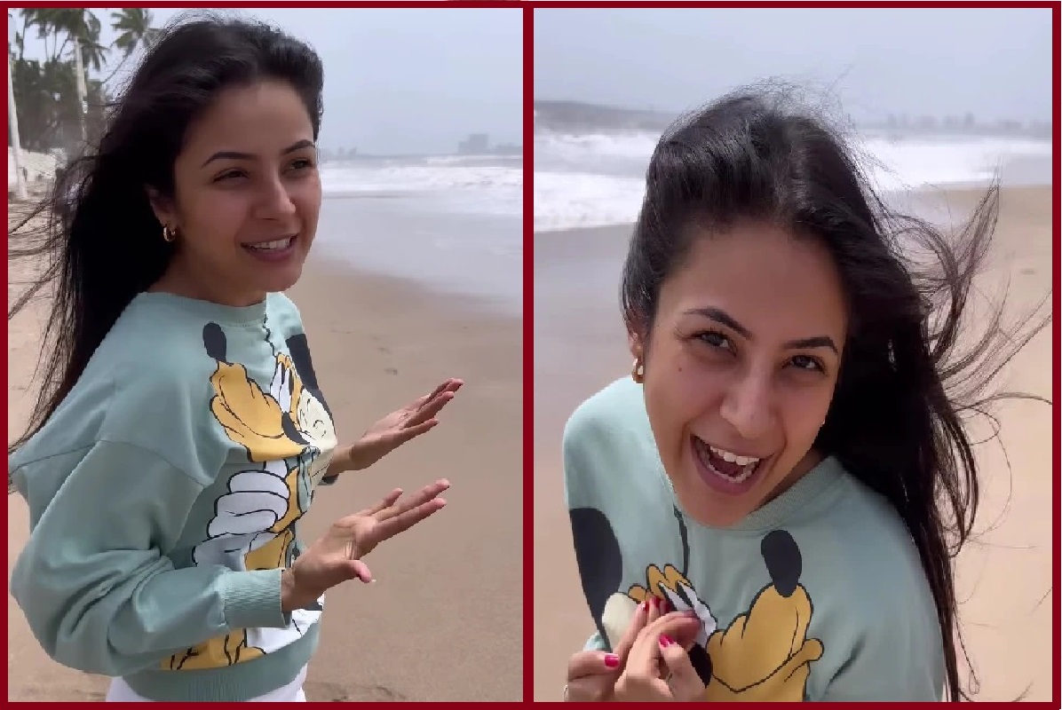 Shehnaaz Gill Video: समंदर किनारे पानी की लहरों के साथ मस्ती करती दिखीं शहनाज़ गिल, देखें वीडियो