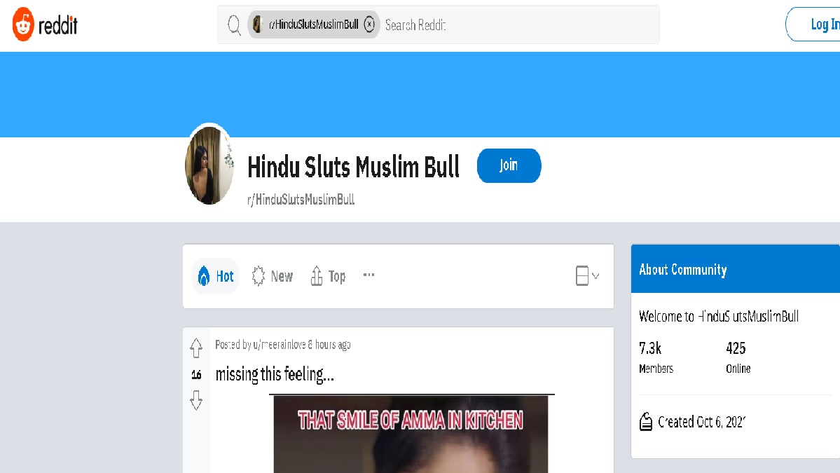 Action Needed: रेडिट पर HinduSlutsMuslimBull पेज बनाकर की जा रही है हिंदू महिलाओं की बेइज्जती, अब तक कार्रवाई नहीं