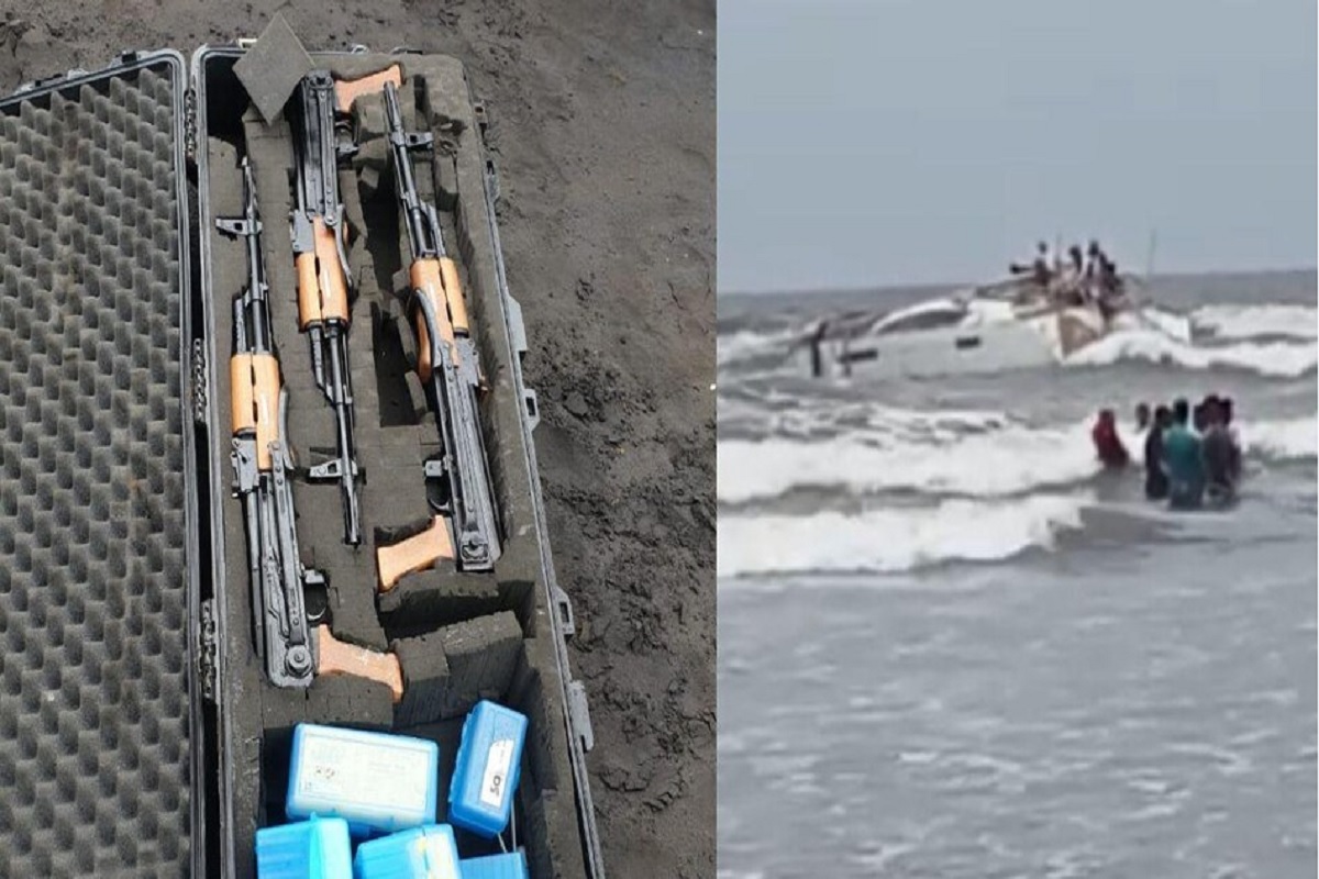 Maharashtra: 26/11 जैसी साजिश? महाराष्ट्र के रायगढ़ में संदिग्ध नाव से AK-47 समेत कई अन्य हथियार बरामद