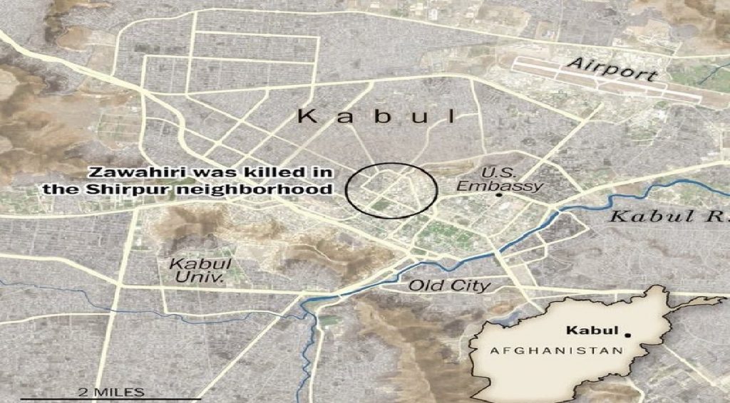 ayman al zawahiri drone strike map