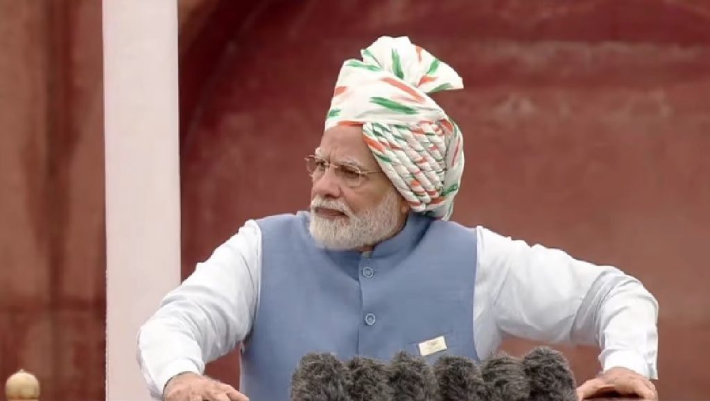 modi at red fort 2022