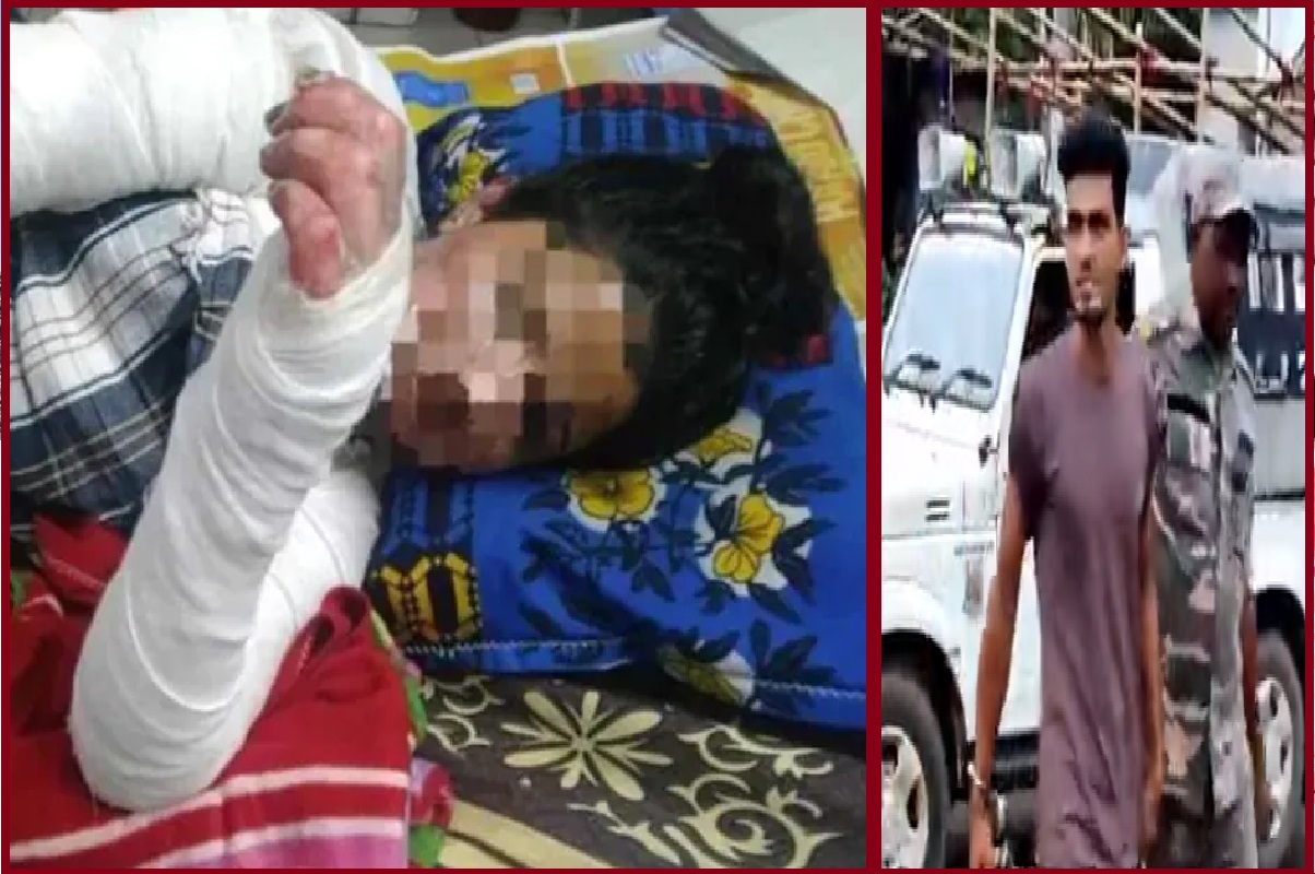 Dumka: अंकिता को जिंदा जलाने वाले शाहरुख का Video वायरल, पुलिस कस्टडी में हंसता दिखा आरोपी