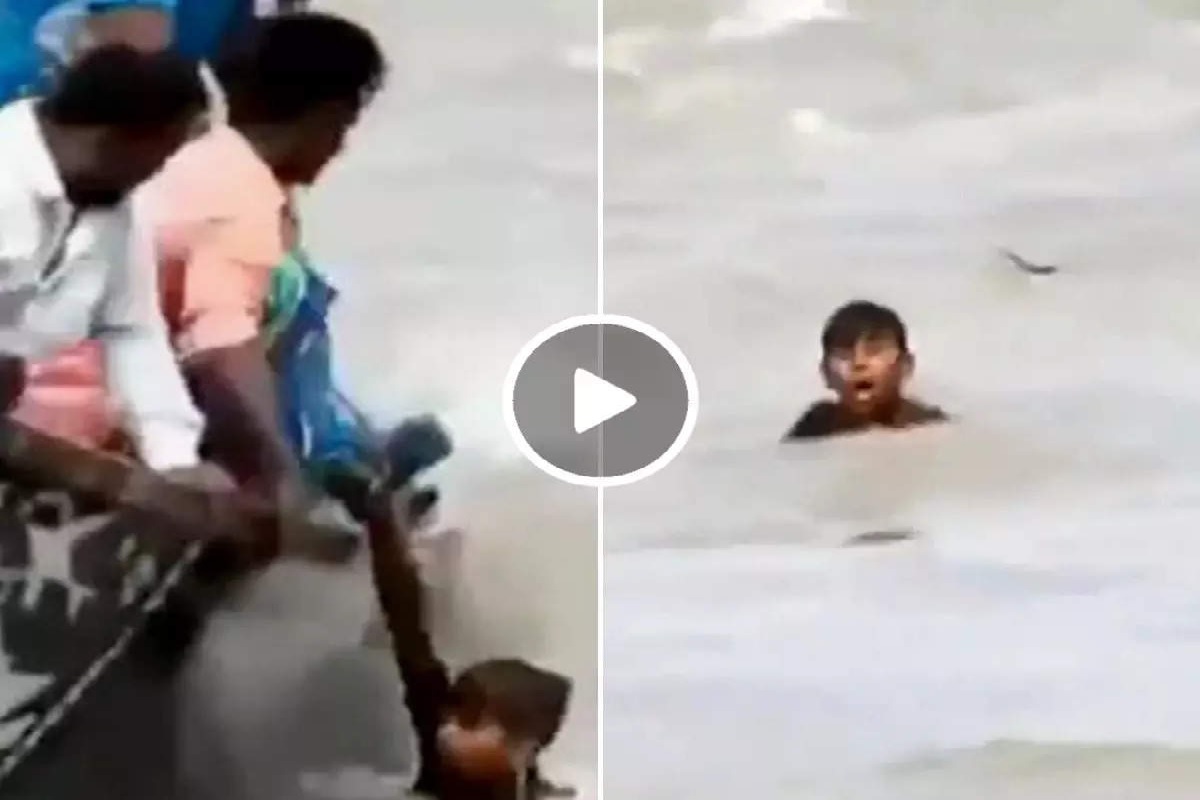Viral Video: नदी में डूब रहा था बच्चा, तभी आ गया मगरमच्छ, फिर जो हुआ…