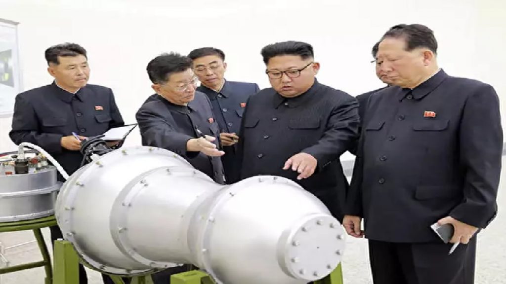 kim jong un with nuclear bomb