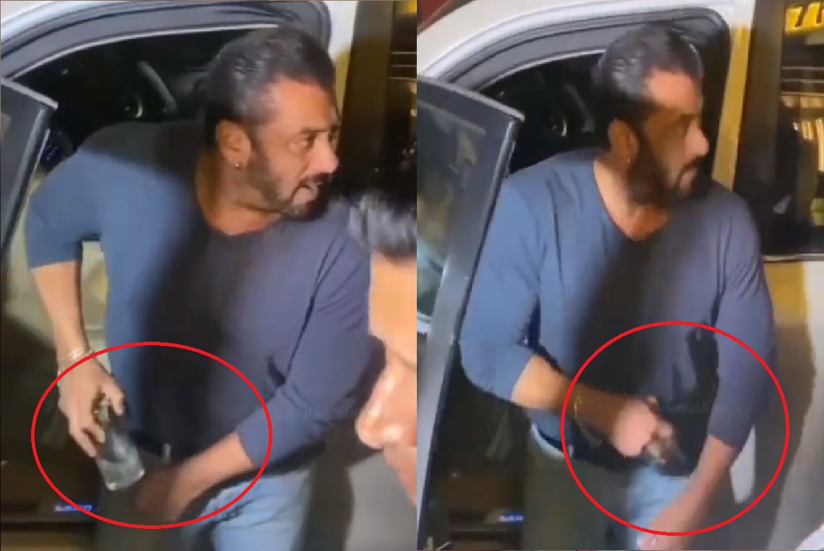 Salman Khan: दारू, पानी या नया टशन! आखिर गिलास को पैंट की जेब में क्यों छिपाते नजर आए सलमान खान?