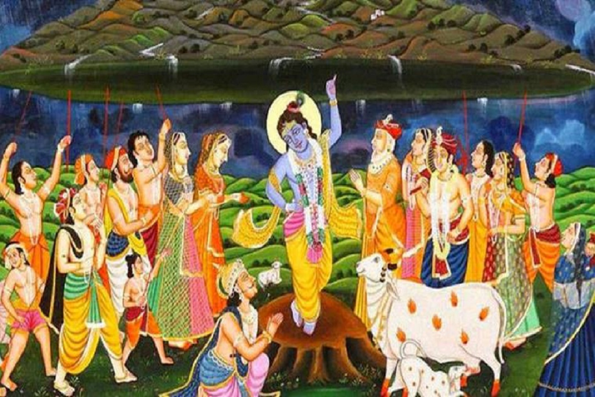 Govardhan Puja 2022: गोवर्धन पूजा पर क्यों बनाते हैं गोबर का पहाड़, जानिए क्या है इसकी प्रचलित कथा?