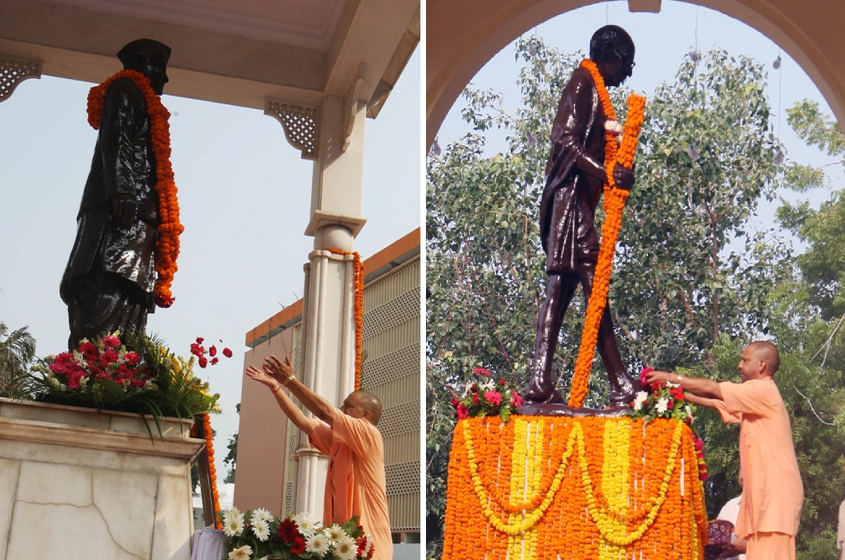 UP: महात्मा गांधी और लाल बहादुर शास्त्री की जयंती पर CM योगी ने अर्पित किए श्रद्धा सुमन