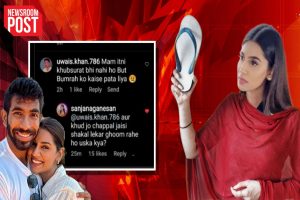 Sanjana Ganeshan : बुमराह और उनकी पत्नी के रिश्ते पर कमेंट करना ट्रोलर को पड़ा भारी, संजना गणेशन ने लगा दी क्लास, बोलीं ‘चप्पल सी तेरी शक्ल’…