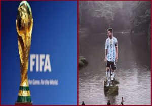 FIFA World Cup 2022: केरल में छाए अर्जेंटीना के कप्तान लियोनल मेसी, Video में देखें नदी के बीच में लगाया गया 30 फीट लंबा कटआउट