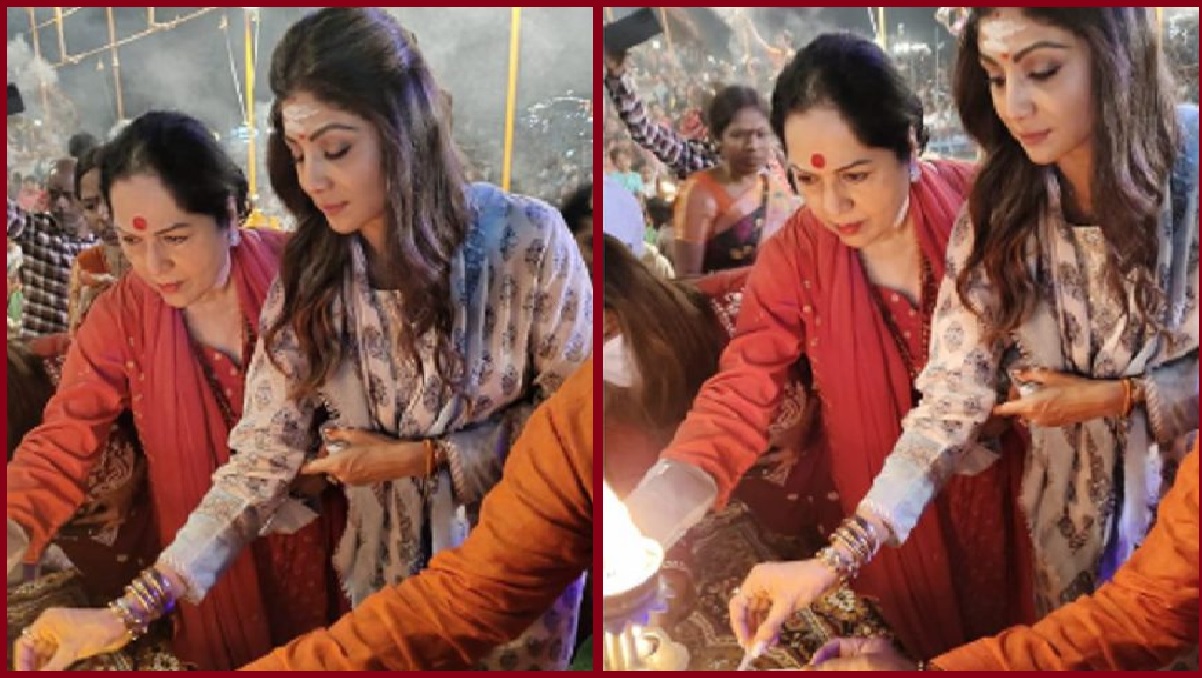 Shilpa Shetty: मां संग काशी विश्वनाथ के दर्शन को पहुंचीं शिल्पा शेट्टी, गंगा के तट पर जलाए दीप, देखें Video