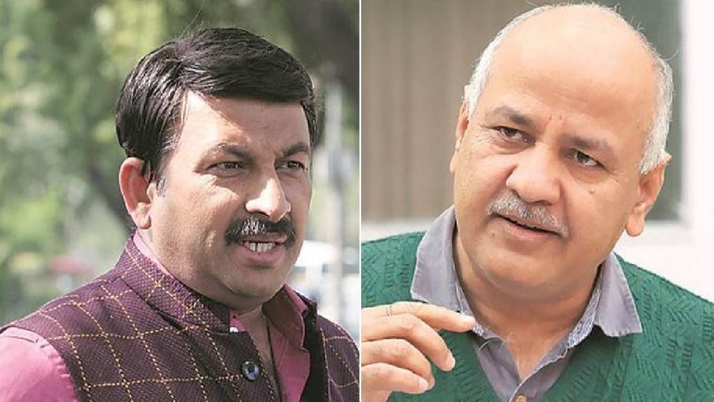 manoj tiwari and manish sisodia