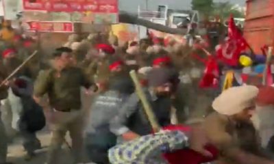 Punjab Police lathi-charged Mazdoor Union people
