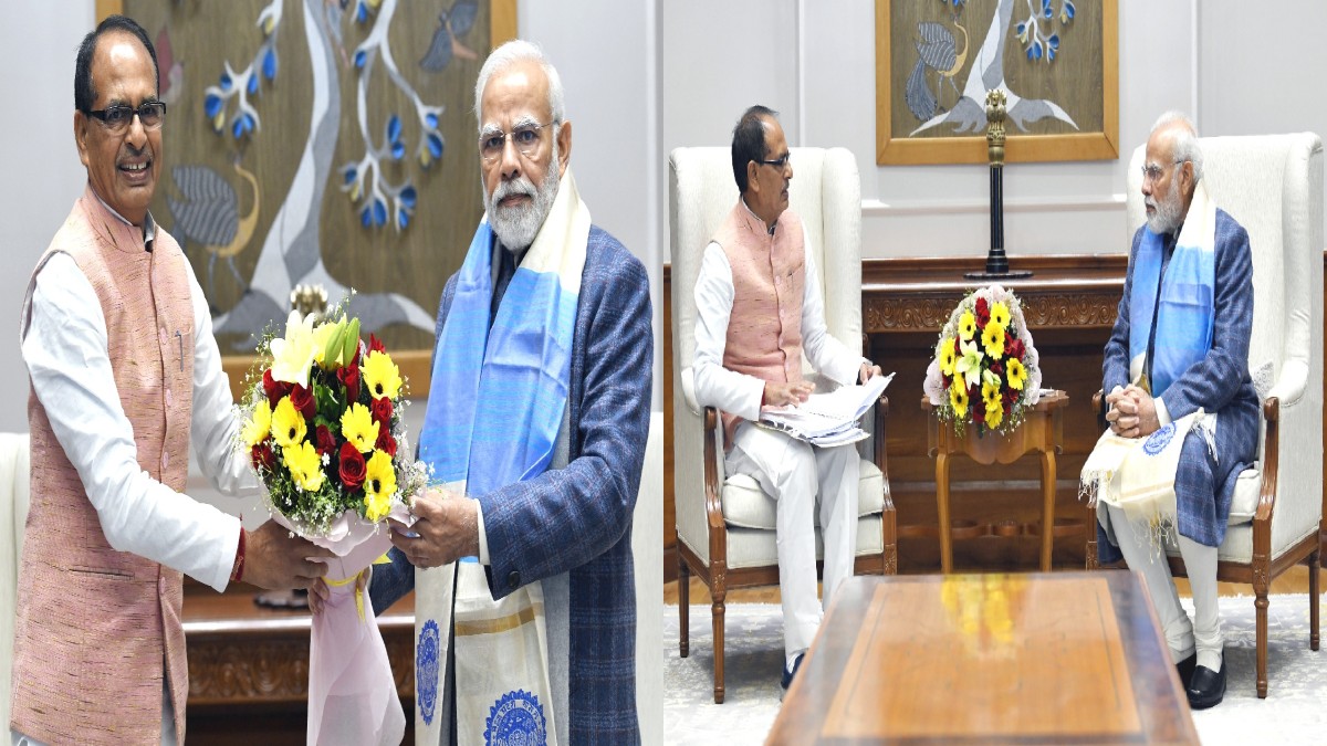 CM Shivraj Meets PM Modi: सीएम शिवराज ने की पीएम मोदी से मुलाकात, ग्लोबल इन्वेस्टर्स समिट के वर्चुअल उद्घाटन का किया अनुरोध