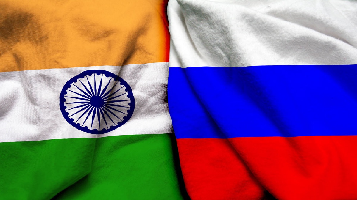 russia india flag