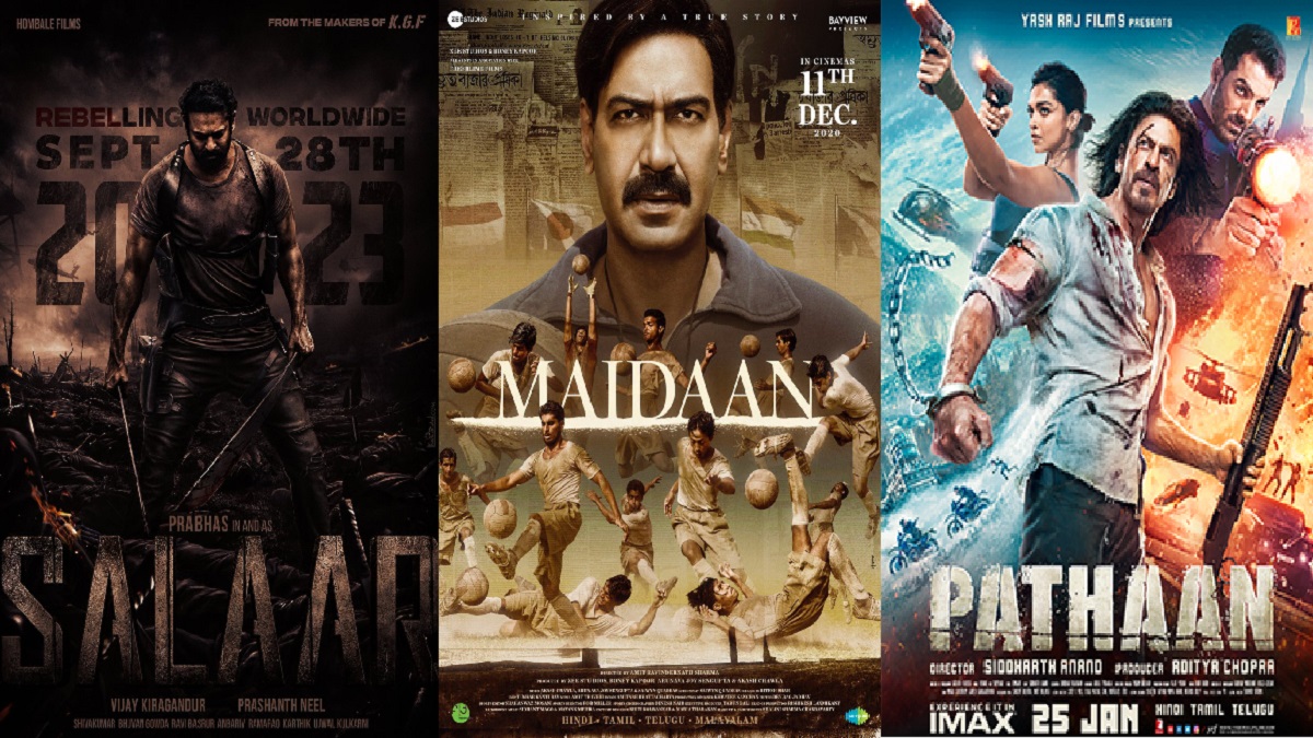2023 Movie Releases: प्रभाष, शाहरुख खान और अजय देवगन जैसे अन्य स्टार 2023 में रिलीज़ कर रहे हैं सलार, पठान और मैदान जैसी अन्य फिल्म
