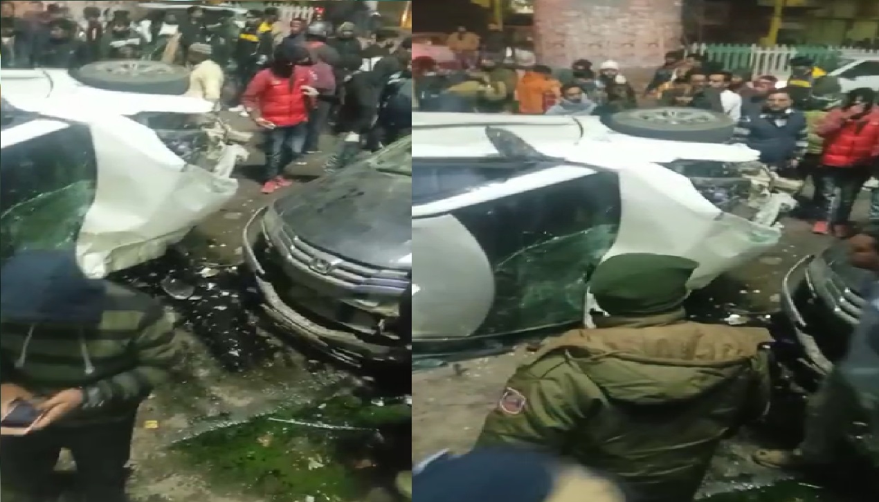Delhi: दिल्ली में ASI की बेकाबू कार का कहर, 6 गाड़ियों को एक के बाद एक मारी टक्कर, 3 लोग घायल