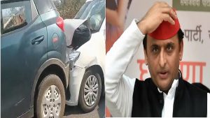 Akhilesh Convoy Accident: अखिलेश यादव के काफ‍िले में बड़ा हादसा, आपस में टकराई कई गाड़ियां, मची भगदड़