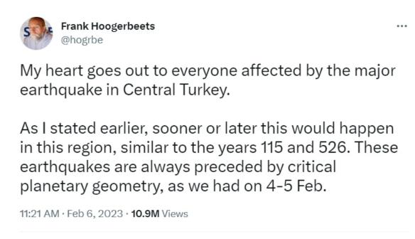 Turkey Earthquake: 3 दिन पहले ही इस शख्स ने कर दी थी तुर्की में भयावह भूकंप  की भविष्यवाणी, वायरल हुआ ये ट्वीट