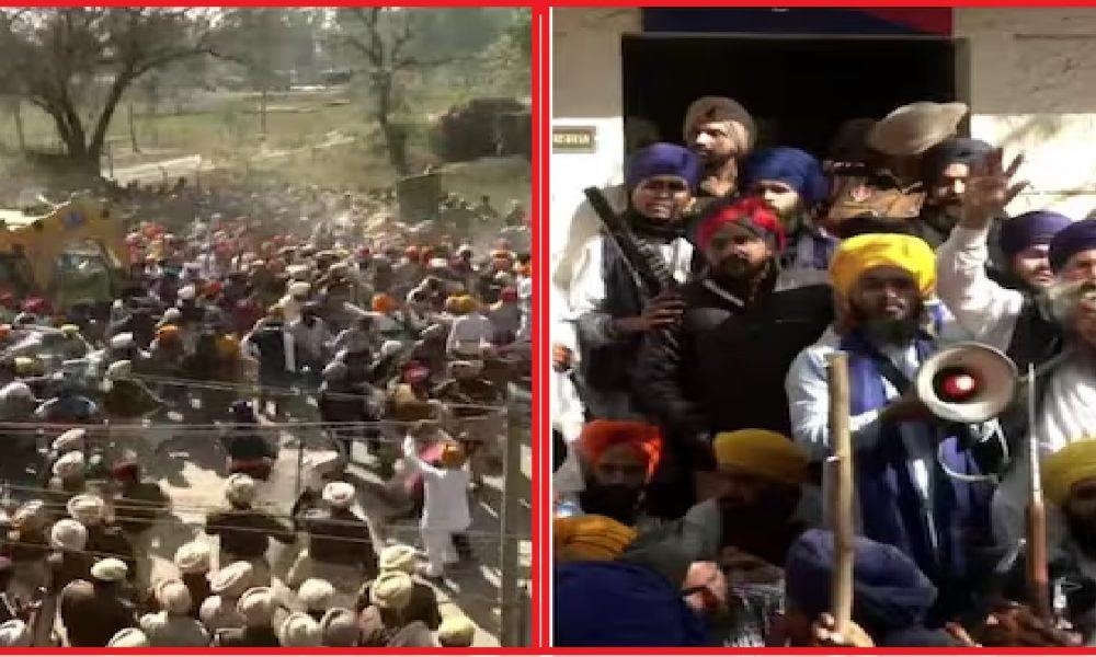 Punjab: खालिस्तानी नेता अमृतपाल सिंह के समर्थकों ने काटा जमकर बवाल, तलवार और बदूंक लेकर पुलिस को…!