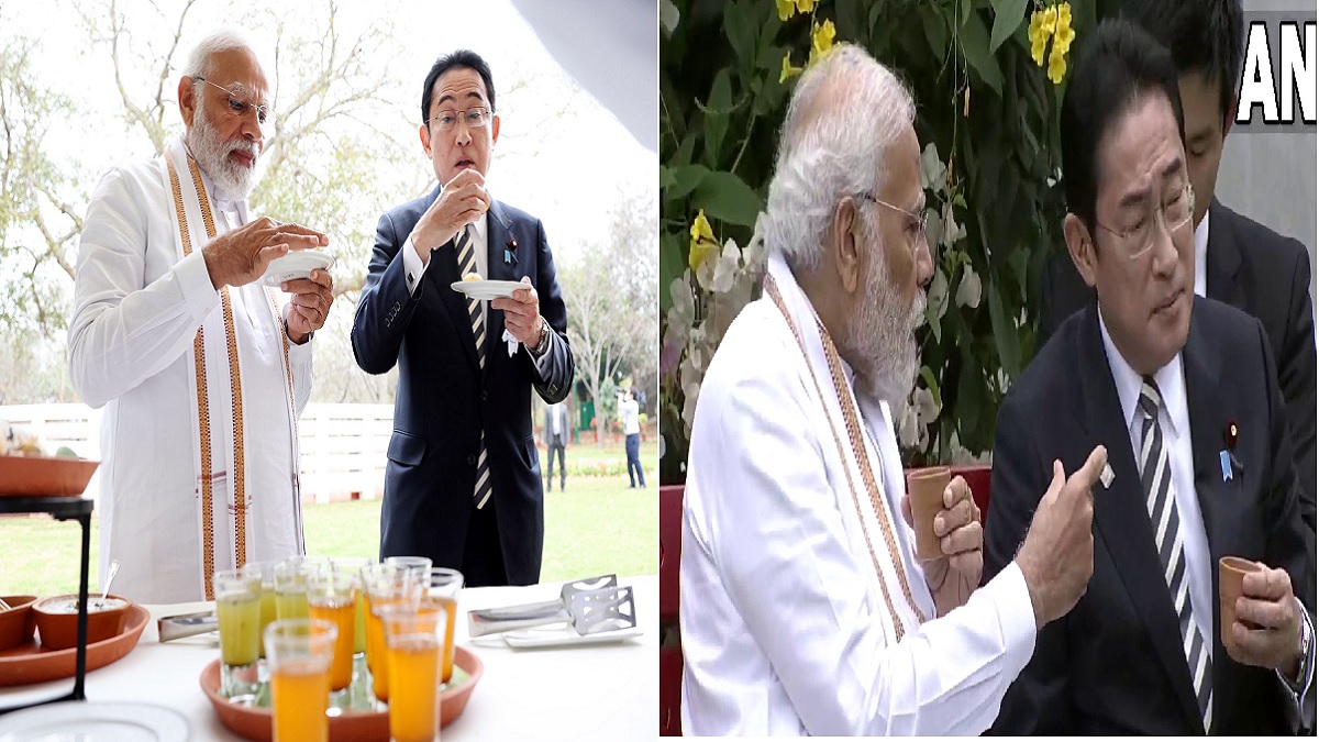 Video: जापानी PM ने प्रधानमंत्री मोदी संग खाए गोल गप्पे, लस्सी और आम पन्ना का भी उठाया लुफ्त, आपने देखा क्या..