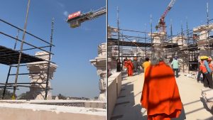 Ram Temple Construction: रामभक्तों के लिए खुशखबरी, अयोध्या में बन रहे भव्य राम मंदिर की झलकियां आई सामने