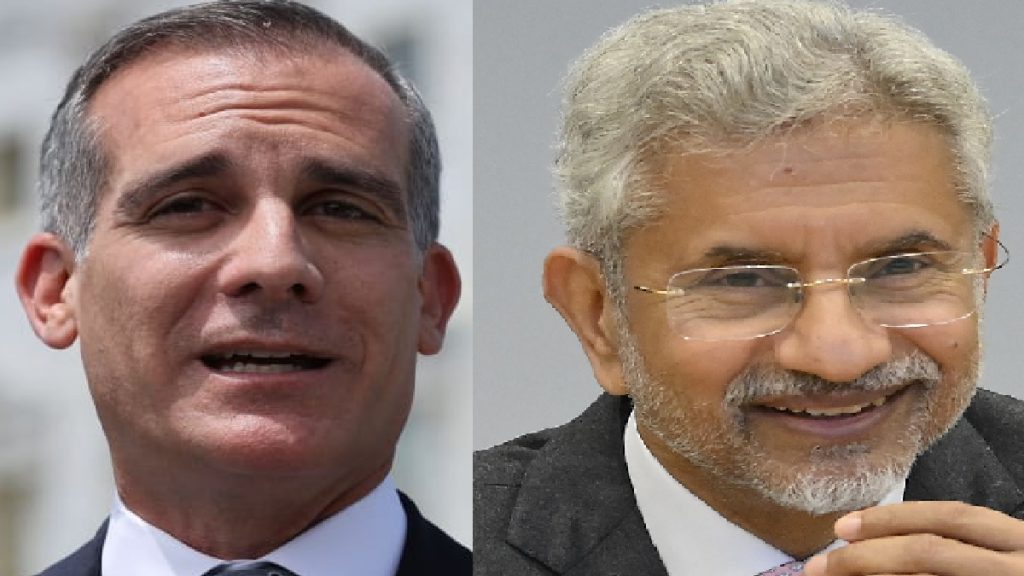 eric garcetti and s jaishankar