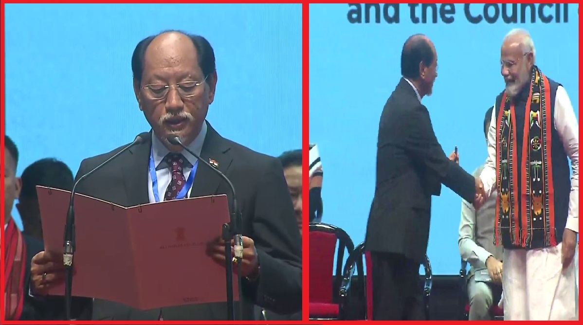Nagaland CM Oath Ceremony: नेफ्यू रियो ने ली पांचवीं बार CM पद की शपथ, शपथ ग्रहण समारोह में पीएम मोदी सहित ये नेता रहे मौजूद