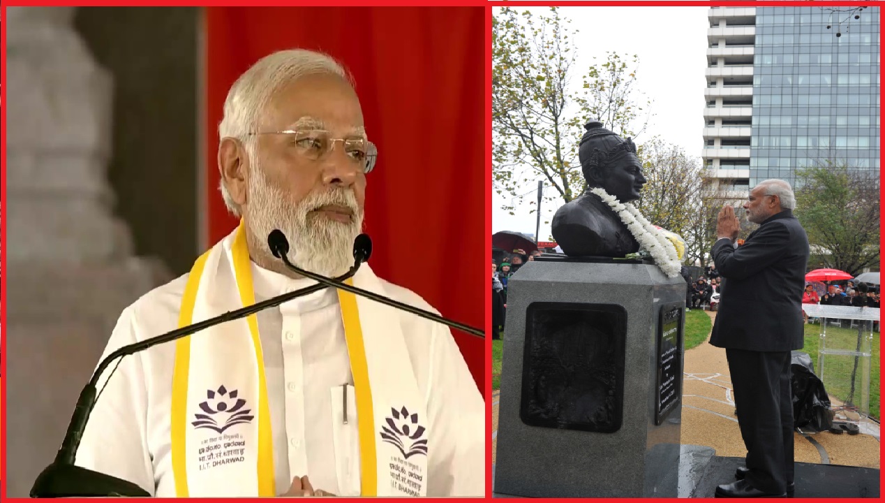 PM Modi: कर्नाटक की रैली में PM मोदी ने किया भगवान बसवेश्वर का जिक्र, 2016 में लंदन में किया था प्रतिमा का उद्घाटन